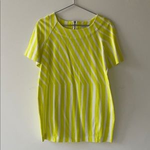 Marimekko Taglan Printed Cotton Dress Neon Medium